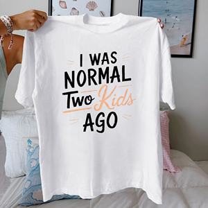 ฉันเป็นเด็กธรรมดาเมื่อสองคนแล้วเสื้อยืดผ้าฝ้ายแท้ใส่สบายสำหรับผู้หญิง - Product Image 2