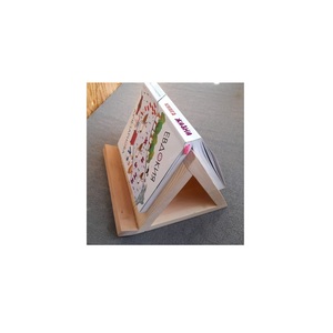 Soporte de Madera para Libros, Soporte Triangular para Marcapáginas, Expositor de Libros Personalizado para Escritorio, Soporte para Lectura en Mesita de Noche u Oficina - Product Image 3