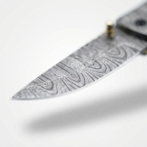 Hand Forged Damascus Steel <b>Folding</b> Pocket <b>Utility</b> <b>Knife</b> Bone Handle Celestial Engraved Straight Hunting Camping Outdoor Gift Men - Product Image 3