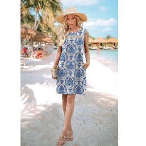 Vestidos de Verano WIHOLL para Mujer 2026, Vestido Mini de Encaje con Bolsillos para Vacaciones en la Playa y Moda de Primavera - Product Image 5