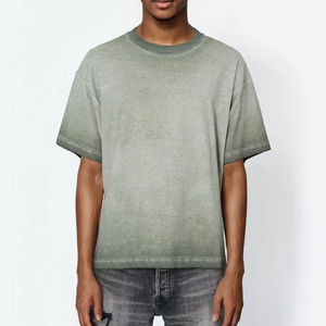 T-shirt surdimensionné personnalisé pour homme, 100% coton, style streetwear hip-hop, tissu polaire à séchage rapide - Product Image 1