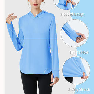 Sudaderas de Pesca Sostenibles al por Mayor con Logotipos Personalizados para Mayor Comodidad y Resistencia, Sudaderas de Pesca Transpirables para Mujer - Product Image 5