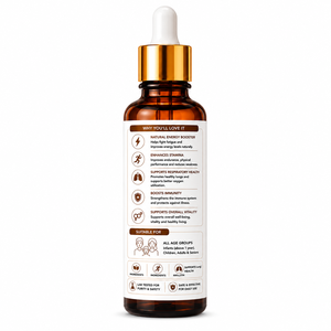 Gotas Líquidas de Cordyceps de Marca Privada 30ml, Extracto de Cordyceps para Apoyo Inmunológico y Suplemento Energético, Fabricante OEM ODM - Product Image 3