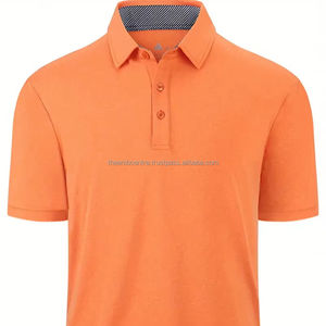 Camisas de golf de verano de estilo informal para hombre, polos con diseño de solapa de manga corta desgastados, polos para hombre - Product Image 1