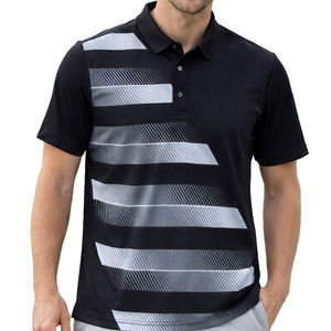 Deportes personalizados para hombres para camiseta Polo transpirable y de secado rápido 100% poliéster Jersey con patrón de impresión - Product Image 2