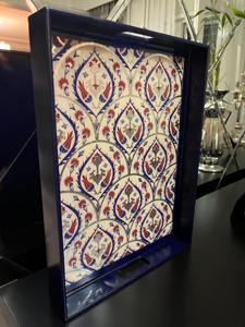 Bandejas de madera con impresión digital en esmalte, bandejas decorativas multiusos, bandeja de madera para servir desayuno, disponible al precio más bajo. - Product Image 2