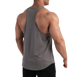 Débardeur en coton et fibre de bambou noir et blanc à col en V, sans manches, respirant, vêtements de sport pour hommes, gilet de musculation de haute qualité - Product Image 5