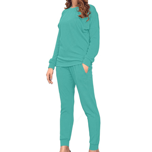 Custom Contrast Panels Solid <b>Colour</b> Streetwear Casual 2-in-1 100% Cotton Breathable Lightweight Autumn Full Length <b>Sets</b> Unisex - Product Image 4