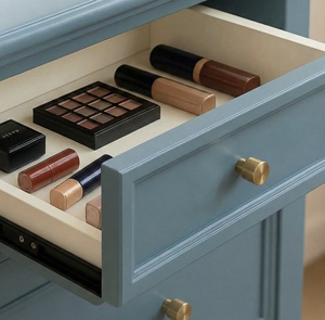 Poignée de meuble moderne en alliage de zinc brossé doré, bouton de tiroir minimaliste, écologique et durable TRACLAP pour cuisine et chambre à coucher - Product Image 5