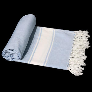 Exportateur indien de serviettes de plage Fouta en coton 100% à haute absorption d'eau, taille et couleur personnalisées, serviettes de plage rayées OEM - Product Image 6