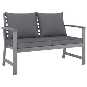Set Lounge da Giardino in Legno Massello di Acacia Grigio di Media Durezza - Elegante Collezione di Mobili da Esterno - Product Image 3