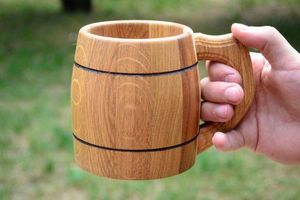 Chope à bière en bois - Product Image 5