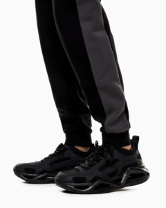 Survêtement Homme Color Block à Fermeture Éclair Intégrale, Col Montant, Décontracté, Mélange Polyester Coton, Coupe Droite Automne avec Poches Latérales - Product Image 4