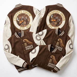 OEM Custom Varsity Letterman Jacket Wool Leather Sleeves Civil Engineers Bridge Embroidery Truss Span Patch Charcoal <b>Coat</b> - Product Image 6