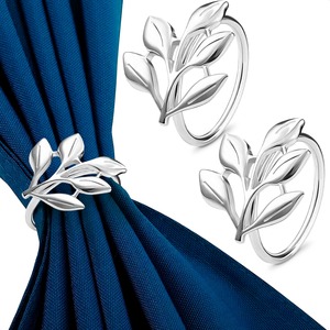 Anillos de Servilleta de Acero Inoxidable de Lujo con Baño Plateado para Recepciones de Boda de Alta Gama y Experiencias Gastronómicas Finas - Product Image 4