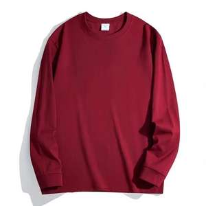 Camiseta de Manga Larga con Cuello Redondo para Hombre, 260 g/m², 100% Algodón, Logotipo Personalizado, Unisex, Corte Holgado, al por Mayor - Product Image 5