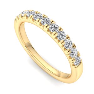 Anillo de compromiso de tres piedras de diamantes con certificación IGI en oro rosa, oro blanco y oro amarillo para mujer. - Product Image 3