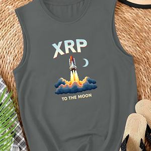 XRP TO THE MOON con lanzadera Chaleco casual para mujer - Product Image 2