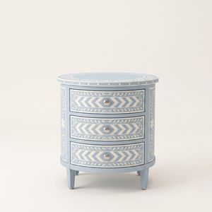 Mesa de Noche Moderna Multifuncional con Incrustaciones de Hueso Hecha a Mano, Ecológica, para Apartamentos y Hospitales, Superventas - Product Image 1