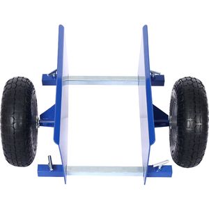 Carretilla para paneles azul de 600 lb con ruedas de 10 pulgadas Ruedas Neumáticas para Mover Objetos Pesados - Product Image 6
