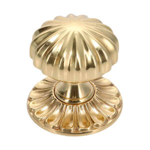 Perillas brillantes de latón pulido, perillas de latón macizo para gabinetes y armarios, duraderas para interiores modernos, clásicos, de dormitorio y de hotel. - Product Image 1