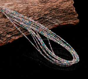 Multi <b>Color</b> Herkimer Diamond <b>Beads</b> Natural Uncut Raw 2-3MM Tiny Rough Gemstone <b>Beads</b> For Jewelry Making Herkimer Diamond Bulk - Product Image 4