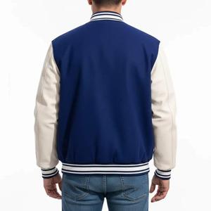 Style Custom Varsity Jacket/Men's Melton Wool Varsity Jackets Wholesale Letterman Jacket with Leather Sleeves - Product Image 3