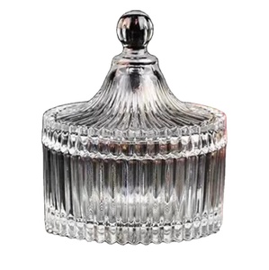 Tapón de tapa de bola de corcho, tarro de almacenamiento, vidrio de borosilicato, Navidad, Vintage, lujo, espacio, informal, transparente, 500, 800, 1200ml - Product Image 1