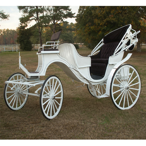 Carrozas de Caballos Victoria, Elegantes Carrozas Blancas Estilo Victoriano, Fabricante Australiano de Carrozas de Caballos en California - Product Image 1