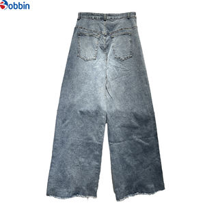 Pantalones Vaqueros de Pierna Ancha y Corte Recto de Cintura Alta, Diseño Nuevo de Otoño-Invierno, Jeans Resistentes de Alta Gama Personalizados para Mujer - Product Image 2