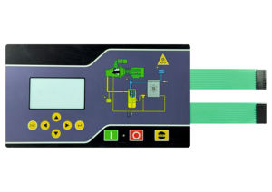 Panel de Control de Membrana Industrial con Pantalla Digital, Teclas de Navegación y Cable Plano Flexible para Equipos de Automatización CNC - Product Image 3