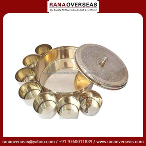 Nhỏ truyền thống handmade Brass thân thiện với môi máy rửa chén an toàn Ấn Độ gia vị <span class=keywords><strong>Masala</strong></span> <span class=keywords><strong>container</strong></span> Box <span class=keywords><strong>Set</strong></span> cho nhà bếp Rana ở nước ngoài - Product Image 3