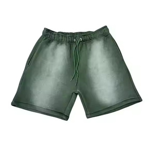 Shorts de jogging délavés à l'acide pour hommes, coupe décontractée, en coton premium, fourniture directe usine OEM - Product Image 4
