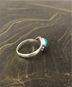 Handmade Designer Turquoise <b>925</b> <b>Silver</b> <b>Ring</b> 2.7 Grams Boho <b>Ring</b> Natural Gemstone Jewelry Everyday & Any Occasion Wear - Product Image 4