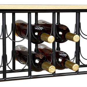 Carritos de Vino Móviles para el Hogar con Ruedas, Carrito de Almacenamiento de Metal para Servir y Cocina, Estante para Vino XH de 3 Niveles - Product Image 4