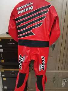 Combinaison de moto en cuir respirante pour homme Joey Dunlop 220g, manches longues, imperméable, toutes saisons, Scott Leather, rare. - Product Image 5