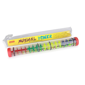 Tour musicale colorée en PVC avec perles, jouet sonore sensoriel, tube à pluie, instrument de rythme éducatif pour enfants, ensemble de jeu amusant - Product Image 4