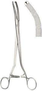 Pinces à peritoneum Faures de qualité supérieure à prise sécurisée, légèrement courbées 205 mm et courbées 203 mm de long, par Endochoice Medical - Product Image 2