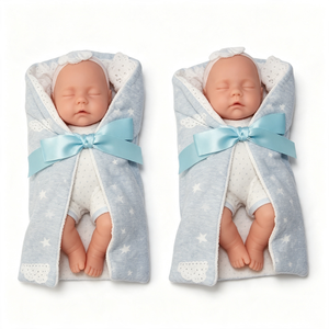 Poupée Bébé Reborn Personnalisée, Poupée Reborn Réaliste en Vinyle Corps Entier, Poupée Bébé Reborn avec Couverture d'emmaillotage - Product Image 4