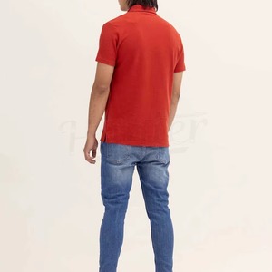 Chemise polo rouge classique pour homme, style 2k26, manches courtes, vêtements décontractés de qualité supérieure pour le golf et les occasions professionnelles - Product Image 2