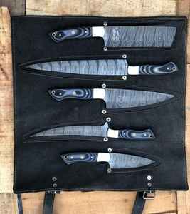 Nouvel ensemble de couteaux de cuisine Damas forgés, couteaux de chef professionnels à manche intégral, pour boucher et cuisinier, ensemble de couteaux OEM - Product Image 3