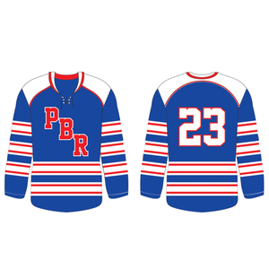 Fabricant de vêtements de sport en gros, maillot de hockey sur glace en tissu mesh, appliqué en twill, uniforme de hockey personnalisé - Product Image 1