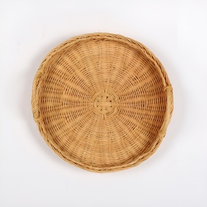 Braided rattan <b>tray</b> for coffee table decor superior quality natural <b>storage</b> <b>trays</b> lowest cost - Product Image 3