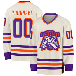 Breathable Mesh Hockey Jersey Full Custom Team Uniform With <b>Athletic</b> Fit And Embroidered Team Logo Design - Product Image 6