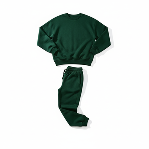 ชุดวอร์มลำลองผู้ชาย ผ้าฝ้าย เสื้อสเวตเชิ้ต กางเกงจ็อกเกอร์ รับผลิตโลโก้สั่งทำ แบรนด์ส่วนตัว - Product Image 4