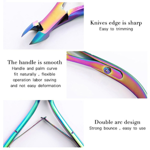 Cortaúñas de Acero Inoxidable con Cuchilla Curva de 15 mm, Punta Puntiaguda, Herramienta Profesional para Manicura y Pedicura, Uso para Adultos, Nuevo Diseño P - Product Image 4