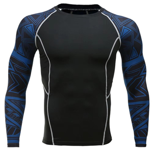 Men Compression Swim Shirt Rash Guard For <b>Surfing</b> Mens UV Protection Swimwear Rash Guard Long Sleeve Shirt Men - Product Image 5