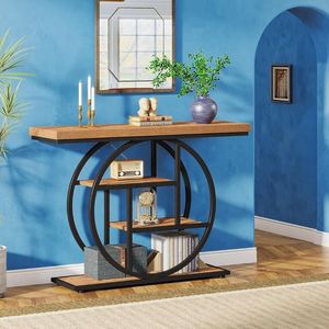 Consolle da Ingresso in Legno, Tavolini d'Appoggio per l'Arredamento della Casa - Product Image 3