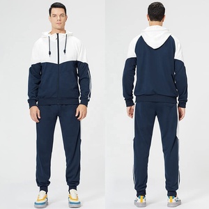 Chándal ajustado de talla grande personalizado para hombre, de secado rápido, transpirable, deportes de invierno, ropa para correr, conjunto ecológico de dos piezas para adultos - Product Image 2