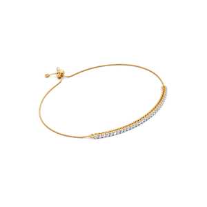 10K <b>Solid</b> <b>Gold</b> IGI Certified Lab Grown Diamond Adjustable Tennis Slider Bracelet Rhodium Plated Luxury Cut Diamond Women Fine - Product Image 3